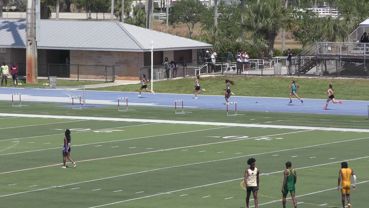 Girls 400 meter Dash Heat 7 Dade County Youth Fair HS Championship 2025 Tropical Park Miami, FL