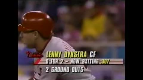 9-27-93 Phillies vs Pirates(missing first battle of game)