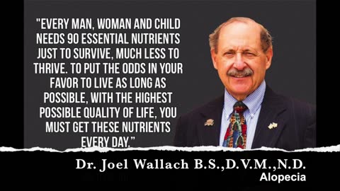 Alopecia Dr Joel Wallach
