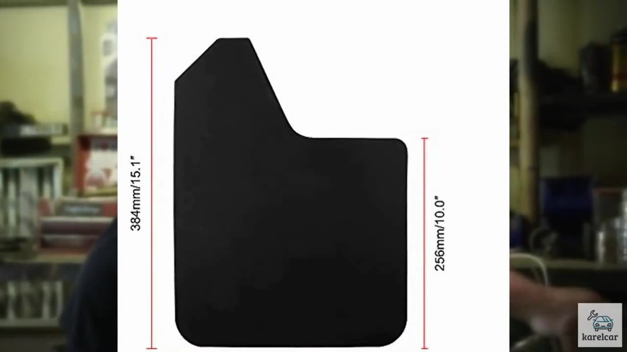 Universal Basic Mud Flaps Set Black Car Mudguard Splash Guards with Accessories