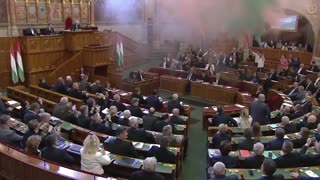 HUNGARY: Activists released smoke bombs in Parliament as it passed legislation to ban pride