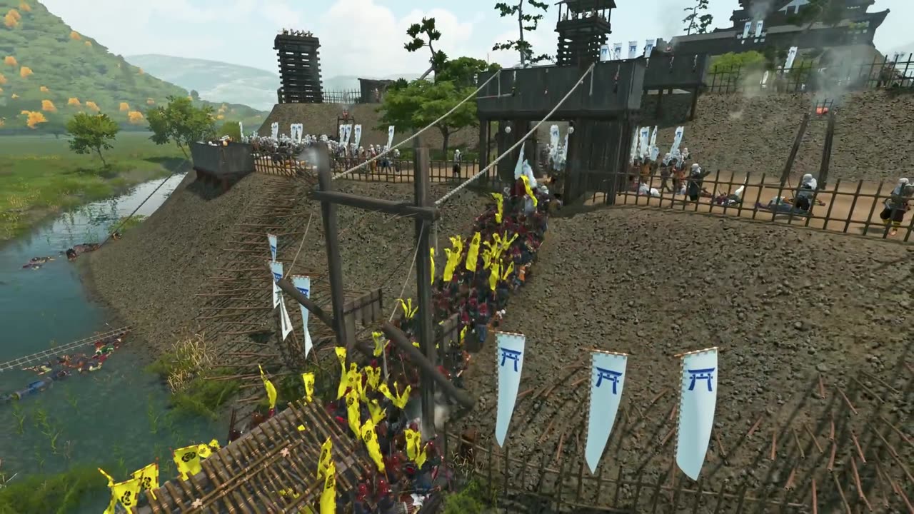 1000 Samurai vs 1000 Monks in the Fortress | Mount & Blade II: Bannerlord | Ultra Realistic Battle