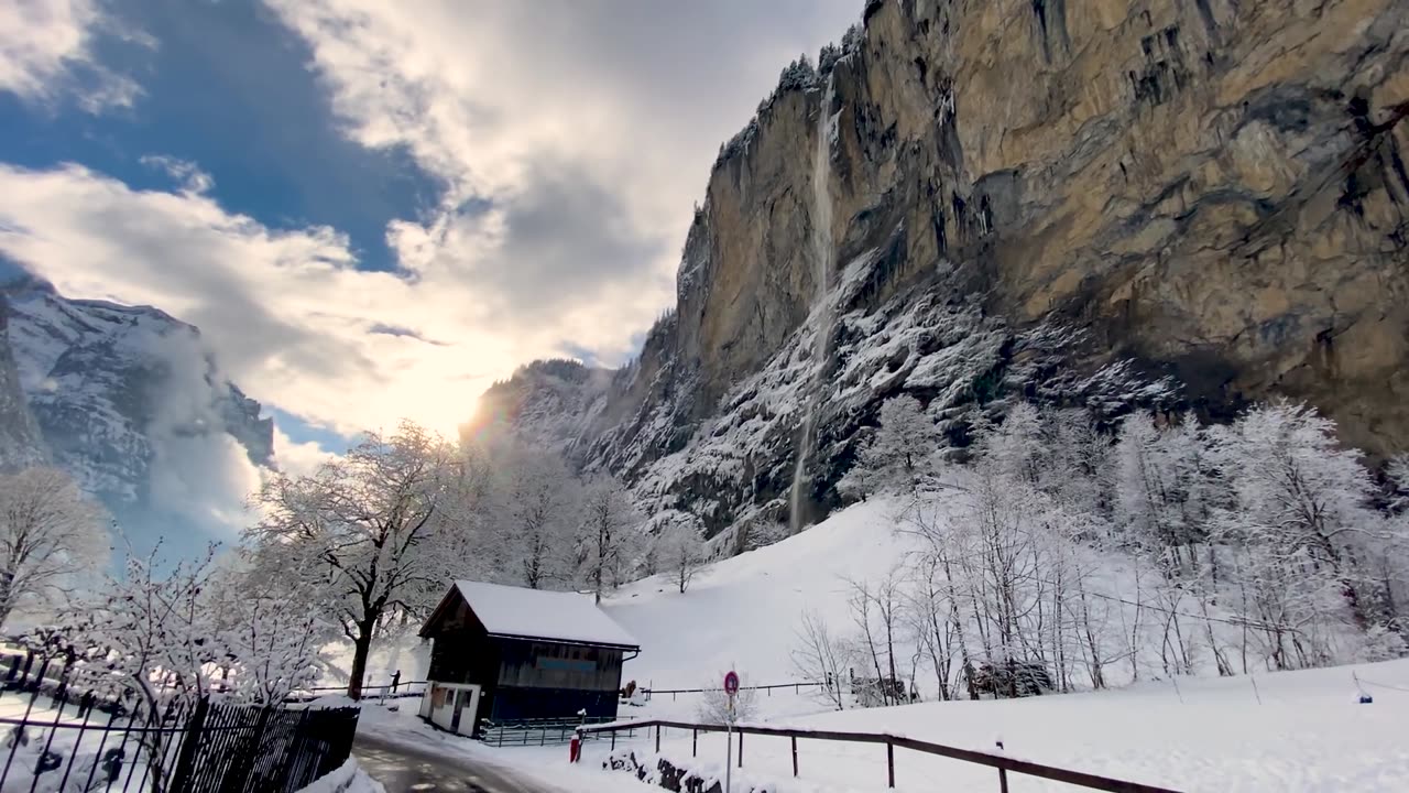🇨🇭Лаутербруннен: Зима в Швейцарии...❄️