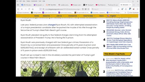 Trump Would-Be Assassin Ryan Routh Tries to Stab Himself in the Neck