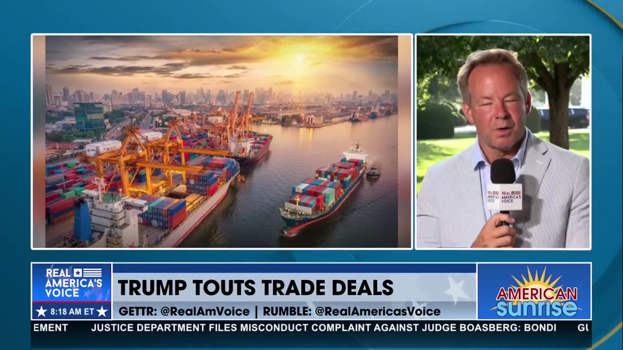 TRUMP TOUTS TRADE DEALS