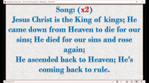 The Narrow Way Christian Church of God - BIBLE-READING and Prayer Service