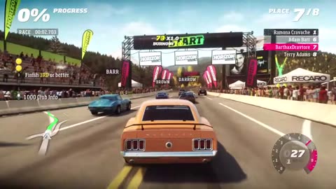 Forza Horizon, Career 110, Festival Race Bondurant Valley Skirmish, 236.232