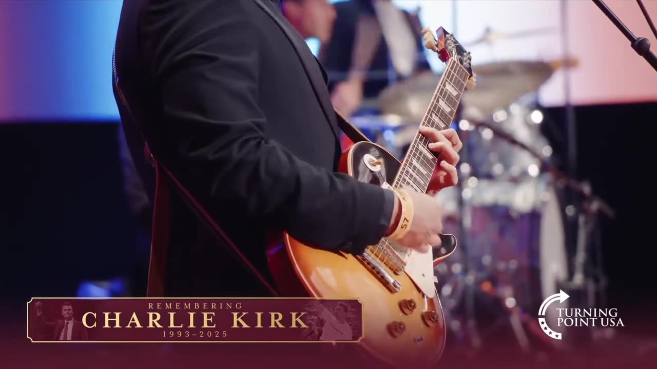 "What A Beautiful Name" - Kari Jobe at the Memorial of Charlie Kirk.