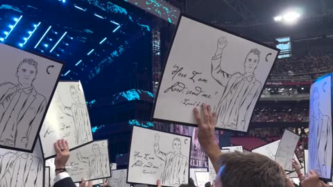 Signs Honoring Charlie Kirk Fill State Farm Stadium