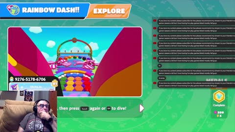 chill streamer playing fall guys & sonic rumble