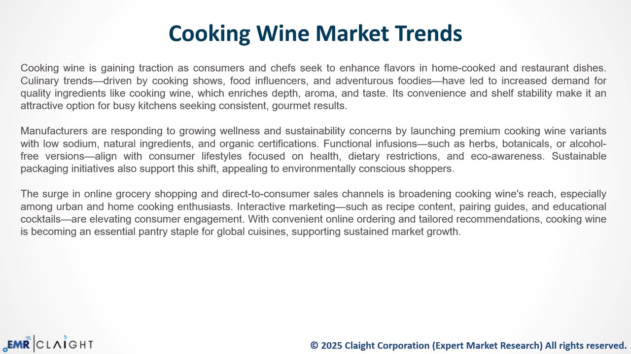 Cooking Wine Market Size, Share, Trends | 2034