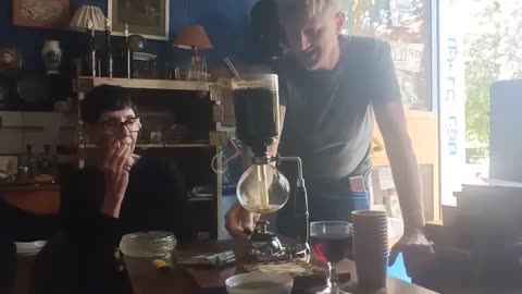 A special way to make coffee