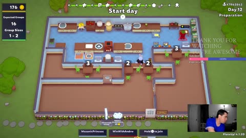 Win With Andrew - PlateUp! - with Tina