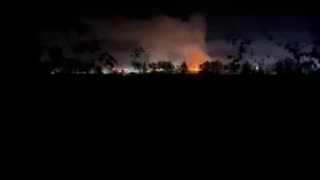 BREAKING NEWS: Fire erupting at Universal Ostrich Farm