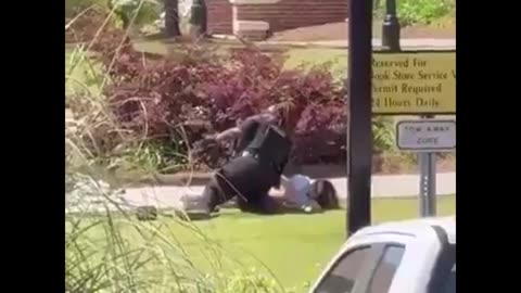 CONTENT WARNING: RAW FOOTAGE Humanity is done... women walks right by victim coffee in hand...