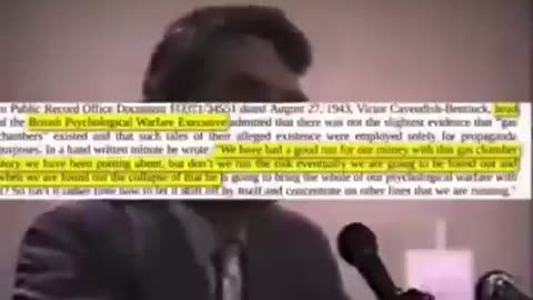 Our Own Officials Invented the Gas Chamber Story: David Irving