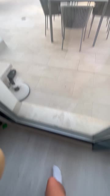 POV Walking Into Glass Door