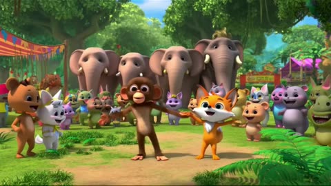 "Jungle Mela Rhyme | Animal Dance and Fun for Children"
