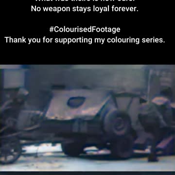 Spoils of War US Troops Experiment with Captured Gun #ColourisedHistory