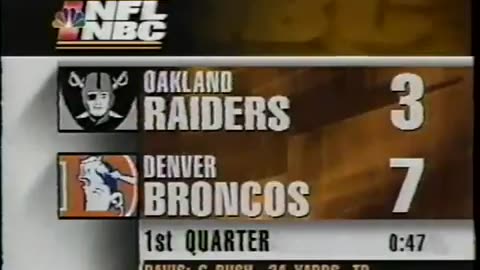 December 15, 1996 - Update on Raiders - Broncos Game