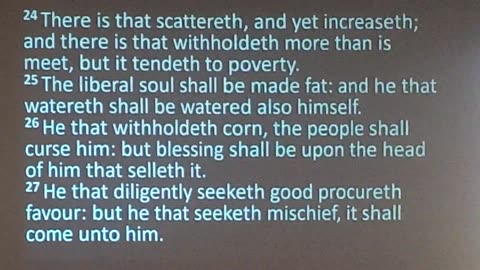 Proverbs for Understanding (Proverbs 11) 4/27/25