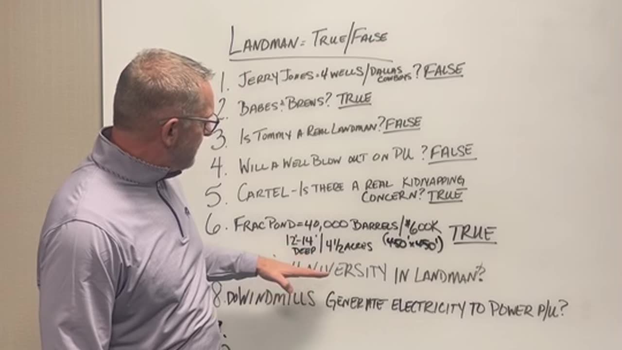 Landman: True or False. QUESTION: Do windmills generate enough energy to run a pumping unit?