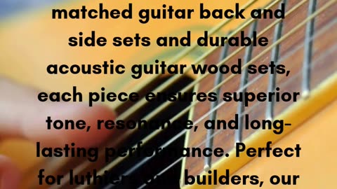 Exotic Wood Zone offers premium acoustic guitar sets