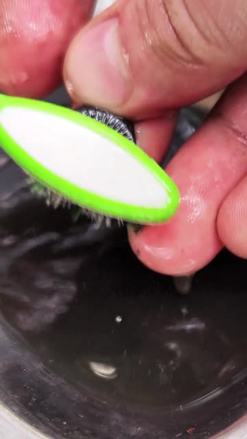 How to clean a bicycle wheel hub axle.