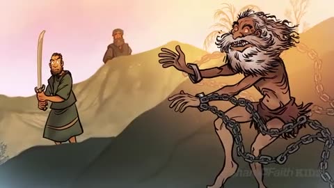 Jesus exorcises a demon possessed man (Luke 8)