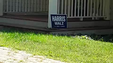 Hideous Yard Sign that has no Relevance but it has meaning though