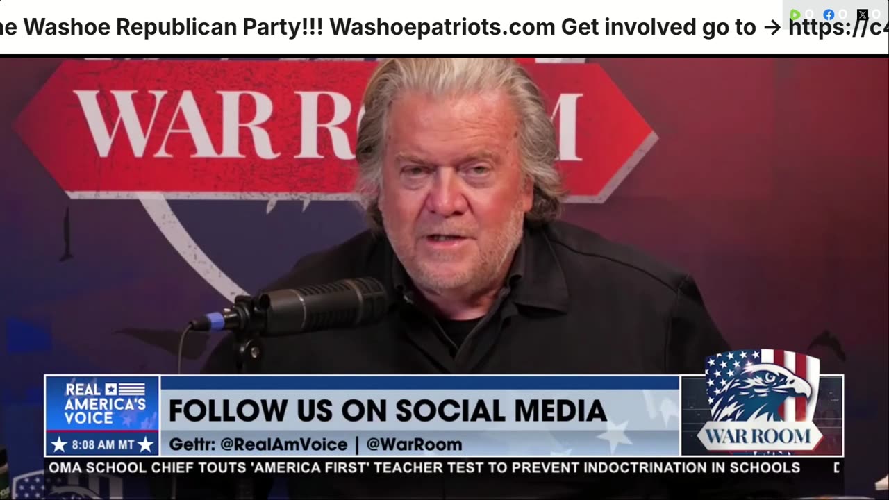 Steve Bannon, War Room 08/30/2025