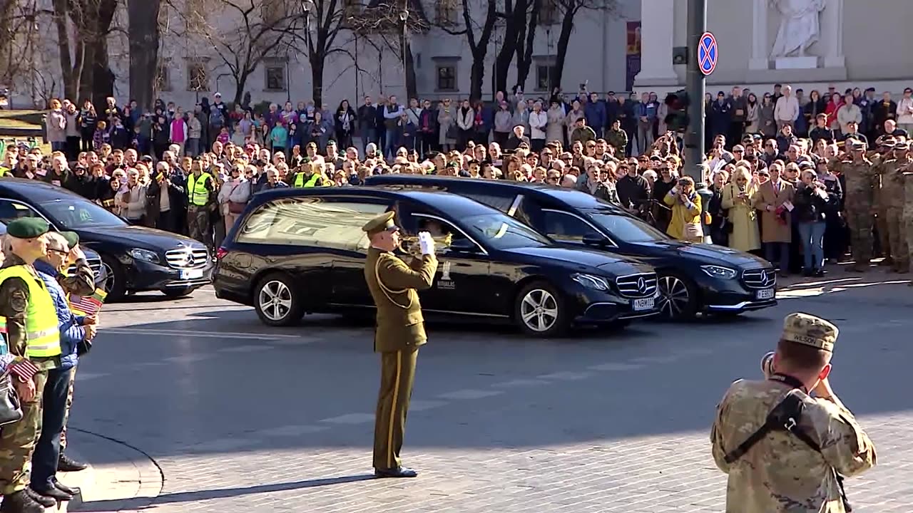 Lithuania holds ceremony for U.S. soldiers who died in training area