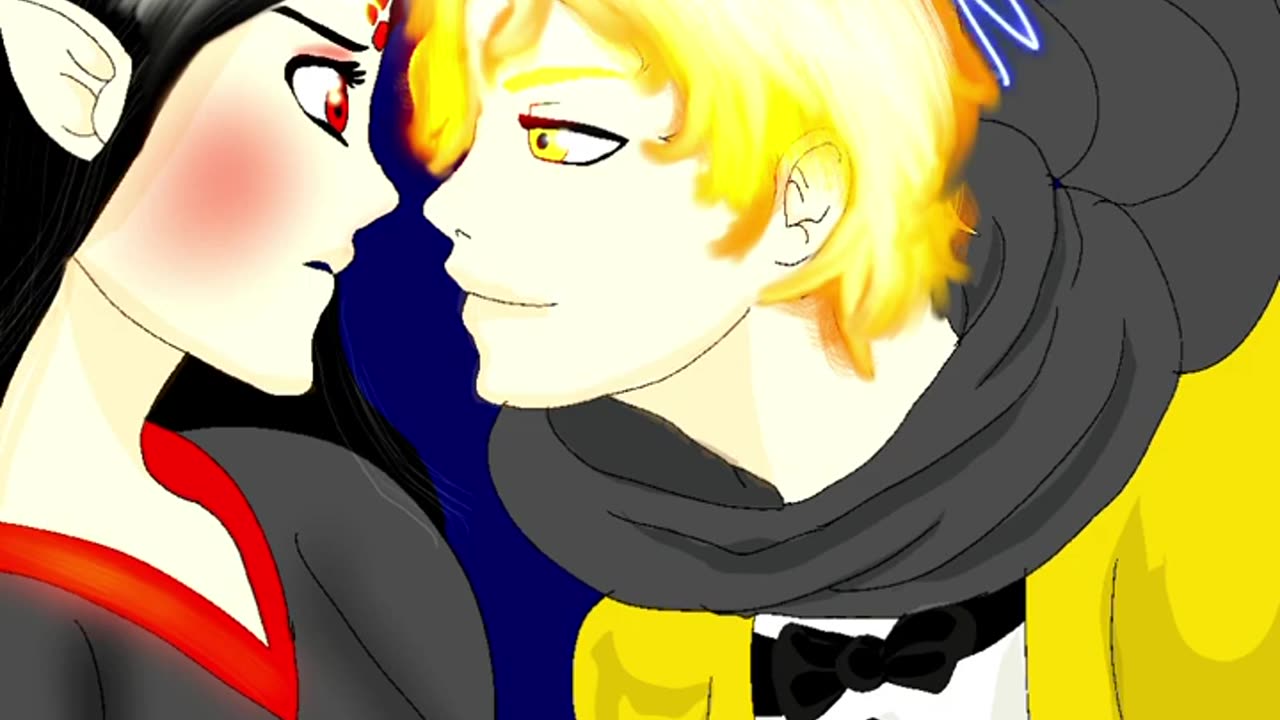 Oc speedpaint nuclear and gabriel