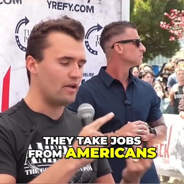 Charlie Kirk Spars with Student Over Illegal Immigration