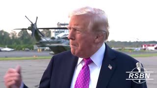WATCH: “The Problem Is On The Left”: President Trump Press Gaggle On His Return To D.C. - 9/14/2025