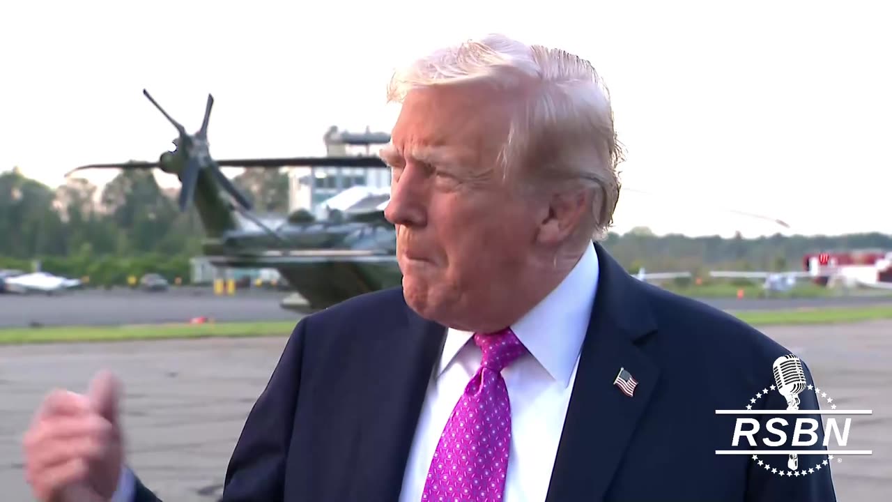 WATCH: “The Problem Is On The Left”: President Trump Press Gaggle On His Return To D.C. - 9/14/2025