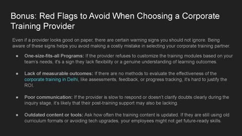 How to Choose the Right Corporate Training Provider in 2025?