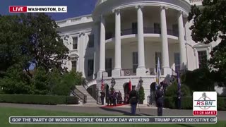 Polish President Karol Nawrocki arrives at the White House