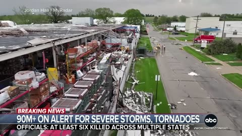 90 million from Texas to the Northeast on alert for severe storms, tornadoes