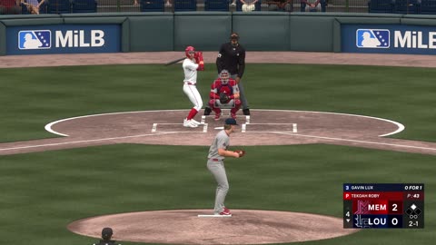MLB The Show 25 St Louis Cardinals AAA Franchise Game 2 Redbirds Vs Bats CPU Vs CPU