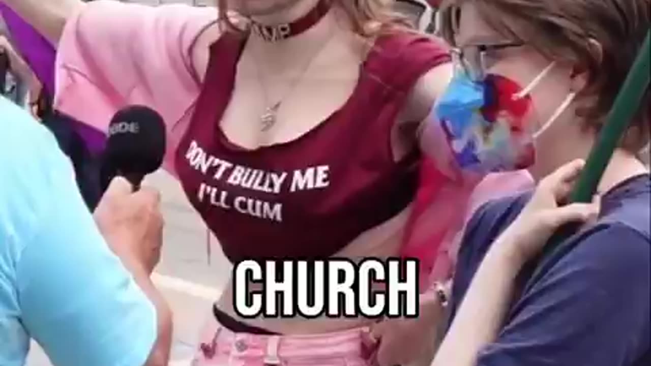 LGBTQ activists and communists are protesting against a coffee shop in