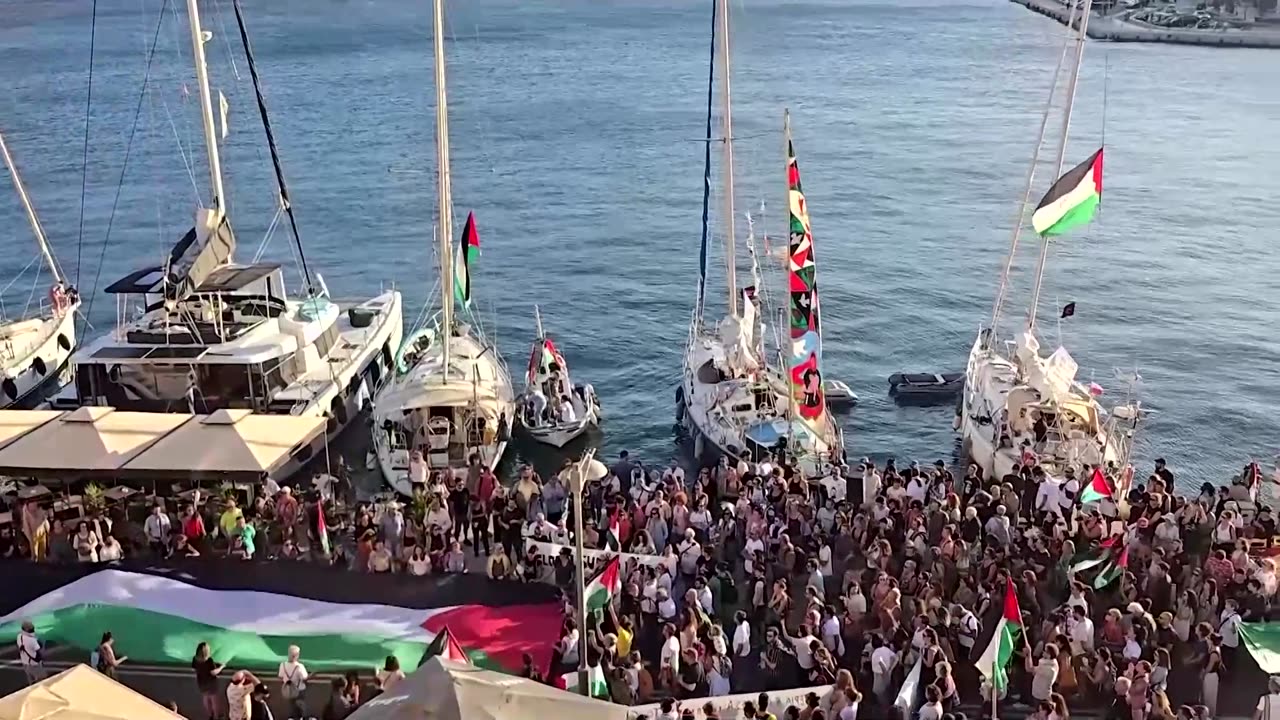 Two Global Sumud Flotilla boats leave Greece for Gaza