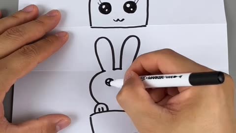Magic Drawing! Bunny Inside a Carrot?!