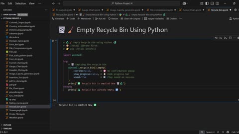 Create Empty Recycle Bin with Python