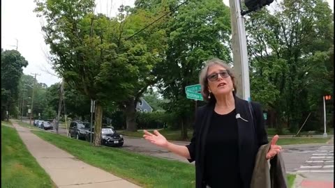 Jewess claims our sign is racist 2025-07-26