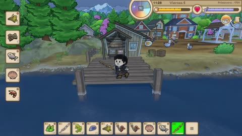 Echoes of the Plum Grove - Pesca colonial con arte de papel y colores hermosos