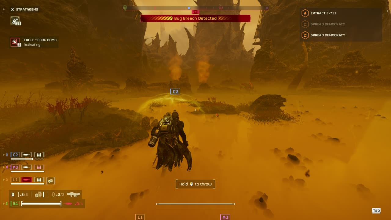 Hive World Oshaune Super Helldive level 10 playing with randoms Helldivers 2