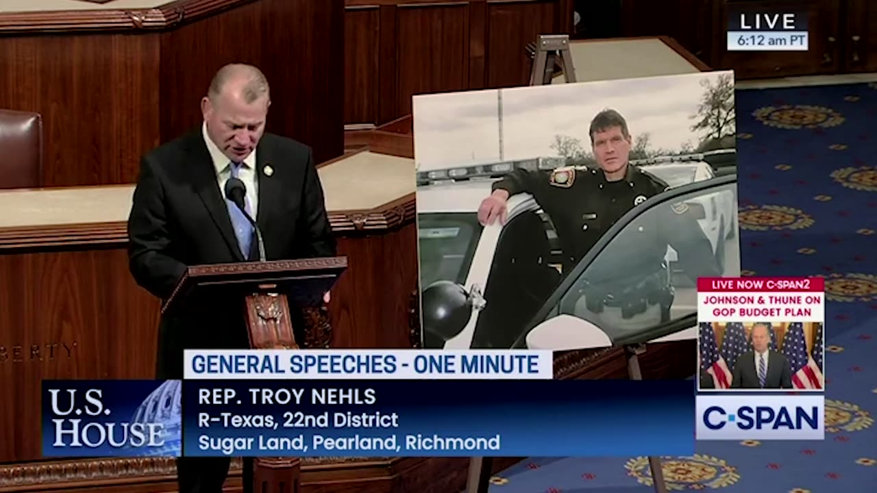 Rep. Troy E. Nehls Pays Tribute to Ft. Bend Co. Sheriff's Deputy David Fontenot