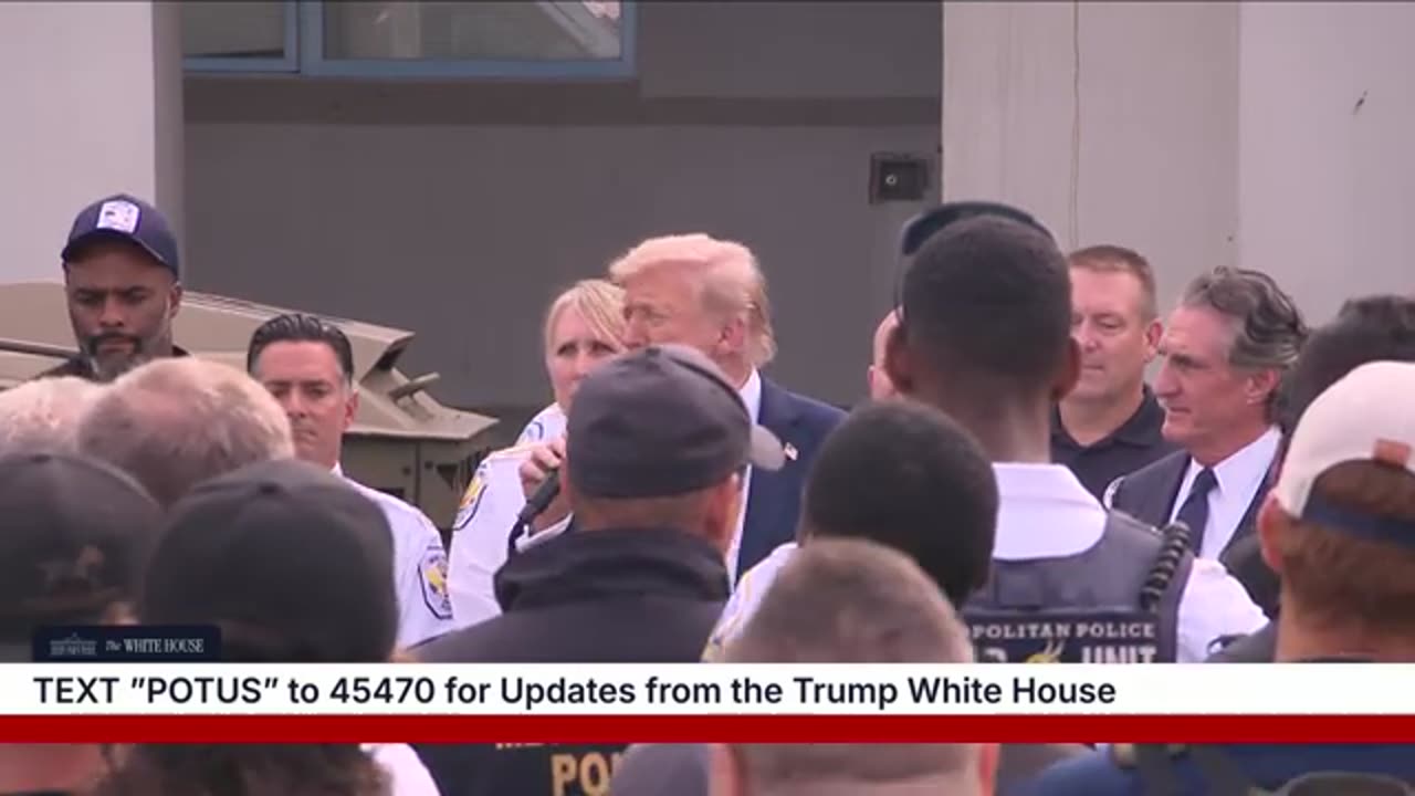 President Trump Joins Law Enforcement and Military Personnel in Washington, D.C.