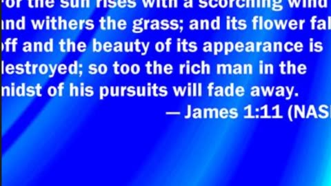 The rich man will fade away